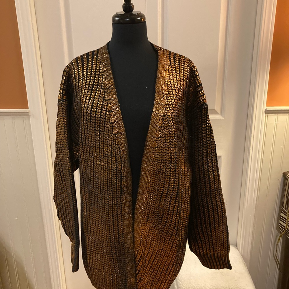 BiBi Bronze Charcoal Knit Sweater